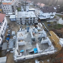 Mehrfamilienhäuser Donaueschingen Villingerstraße 71a und 71b: Die Häuser wachsen in die Höhe